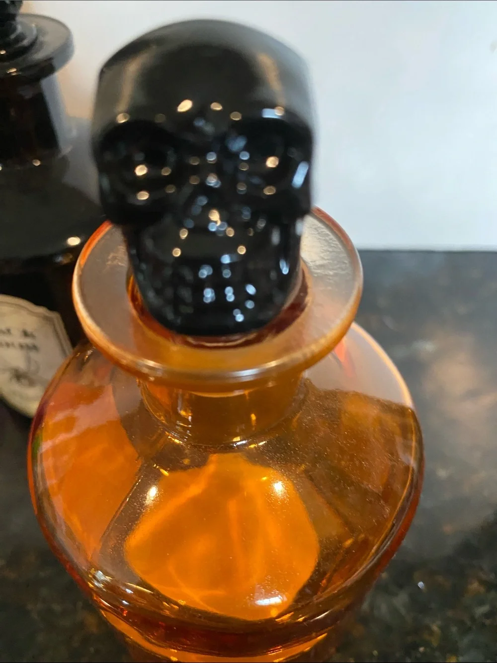 NWT Set of 4 Glass Witch’s Potion Bottles
